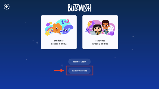 buzzmth-family-login-step 1